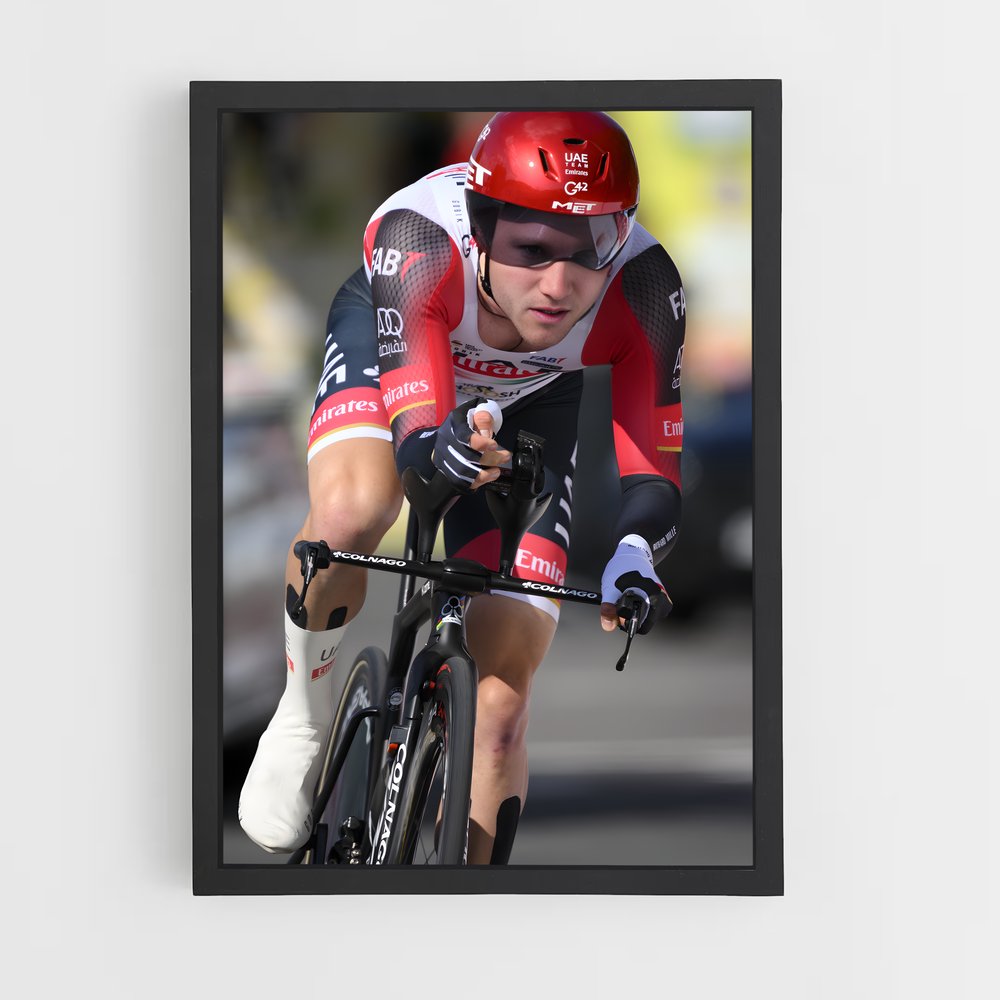 Poster Cycliste Audacieux – affiche Cyclisme (vue 2)